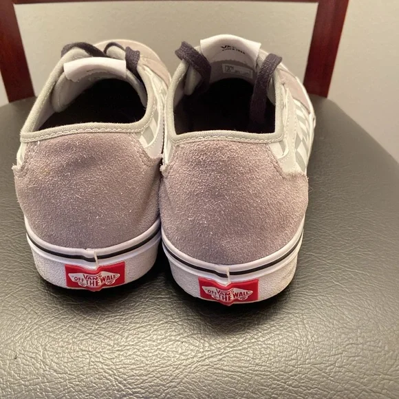 Vans Old Skool Checkerboard Sneakers Men’s Size 9 Women's Size 10.5 Gray - Picture 4 of 5